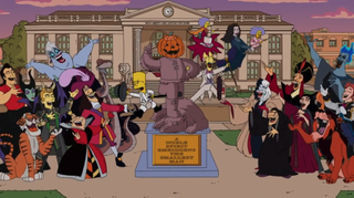 Simpsons Most Wonderful Time Of The Year villains taking over with Agatha Harkness