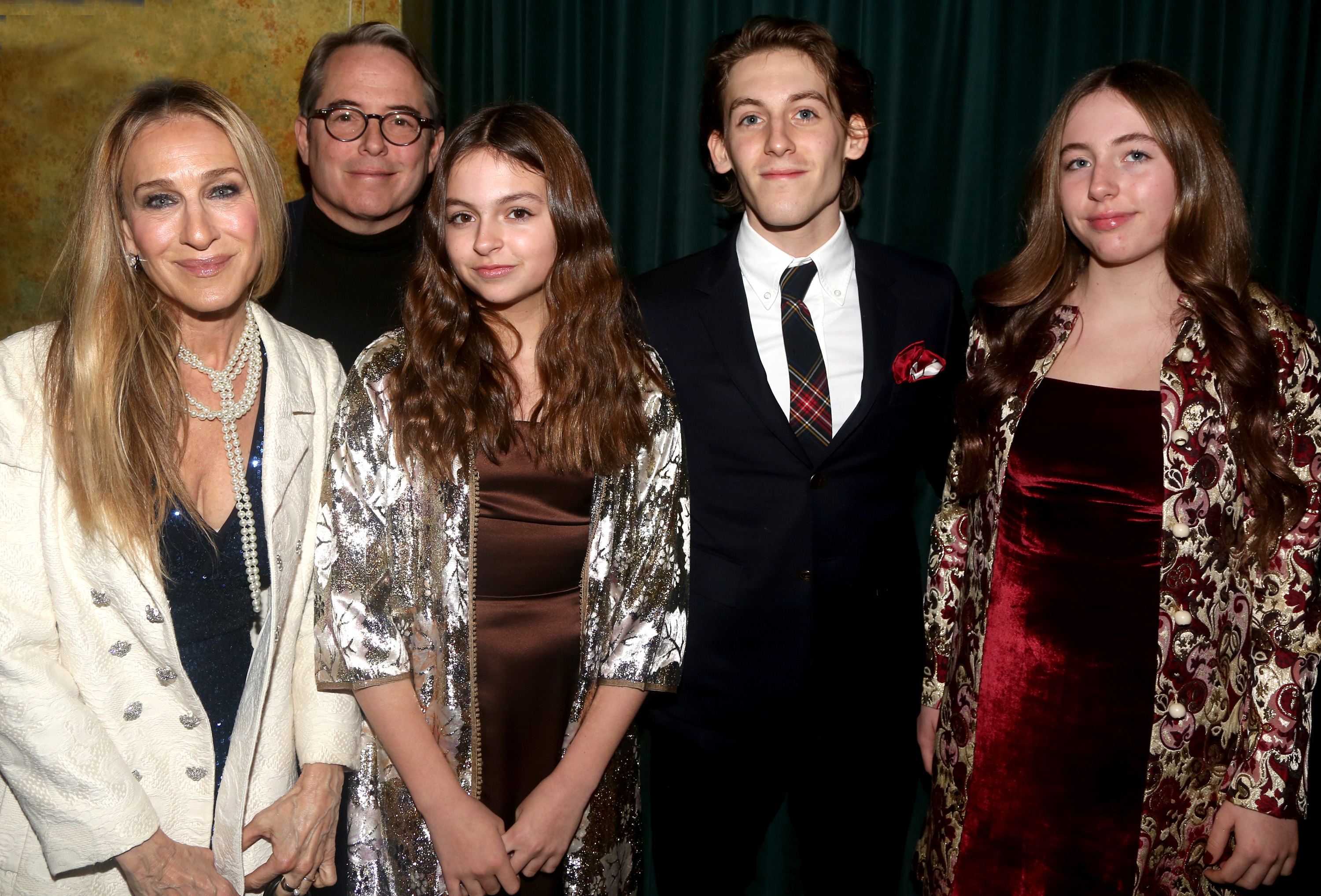 kid - Matthew Broderick, Sarah Jessica Parker, Tabitha Hodge Broderick,James Wilkie Broderick and Marion Loretta Elwell Broderick