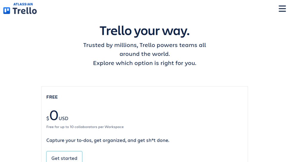Trello website screenshot (June 2025).
