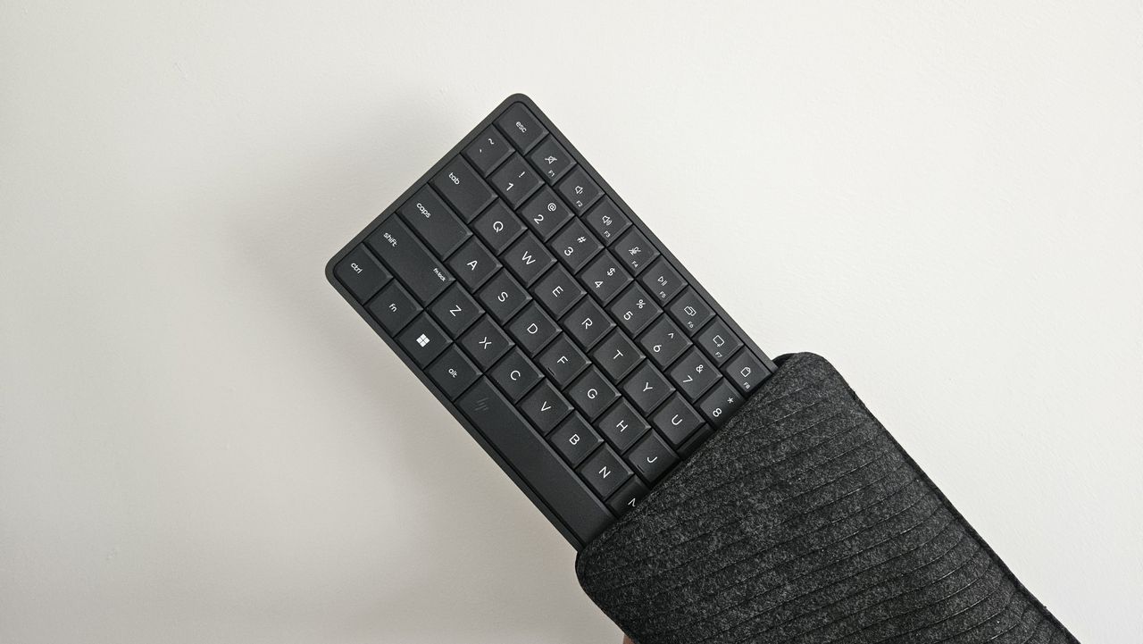 The HP EliteBoard G1a on a desk