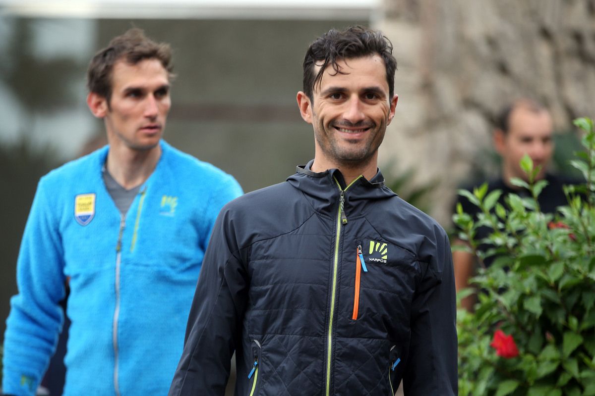 Daniele Bennati with a smile plastered on his face