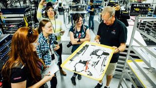 The constituent parts of each frame are assembled individually, so it’s possible to follow the progress of each bike from start to finish