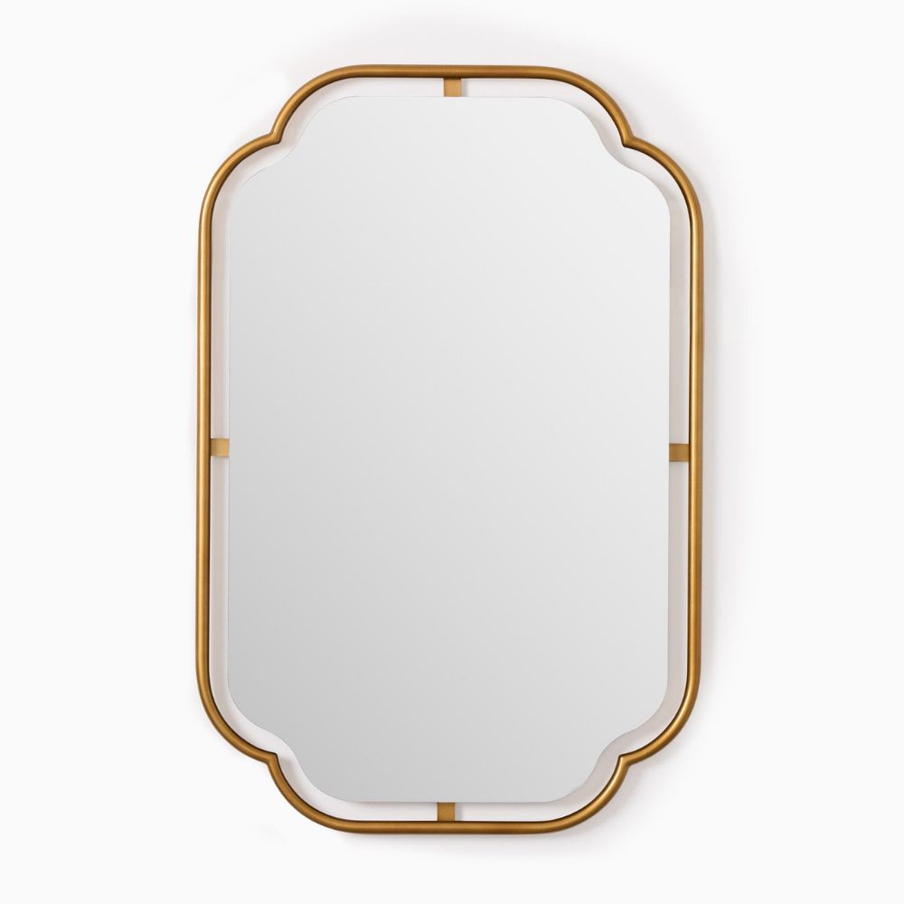 Floating Metal Frame Wall Mirror