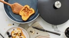 Kilne Everything Pan with French toast and wooden spoon