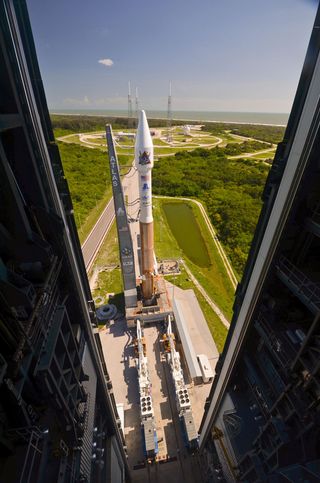 Atlas 5 Rocket with NROL-38 Mission Through Doors