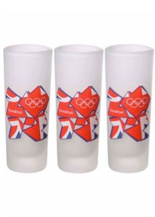 London 2012 Olympics Union Jack logo shot glasses, £8
