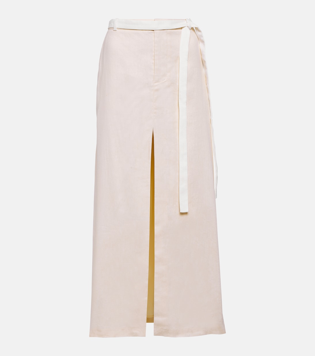 SIR , Dune Mid-Rise Linen-Blend Maxi Skirt