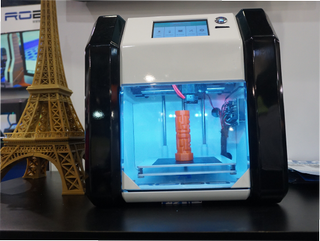 The R2 Mini 3d printer from Robo 3D, on display at CES 2015.