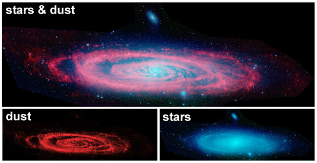 andromeda galaxy infrared
