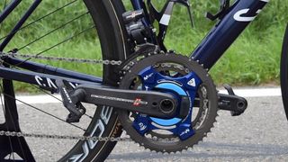 Movistar Team use Campagnolo Power2Max power meter-equipped cranksets