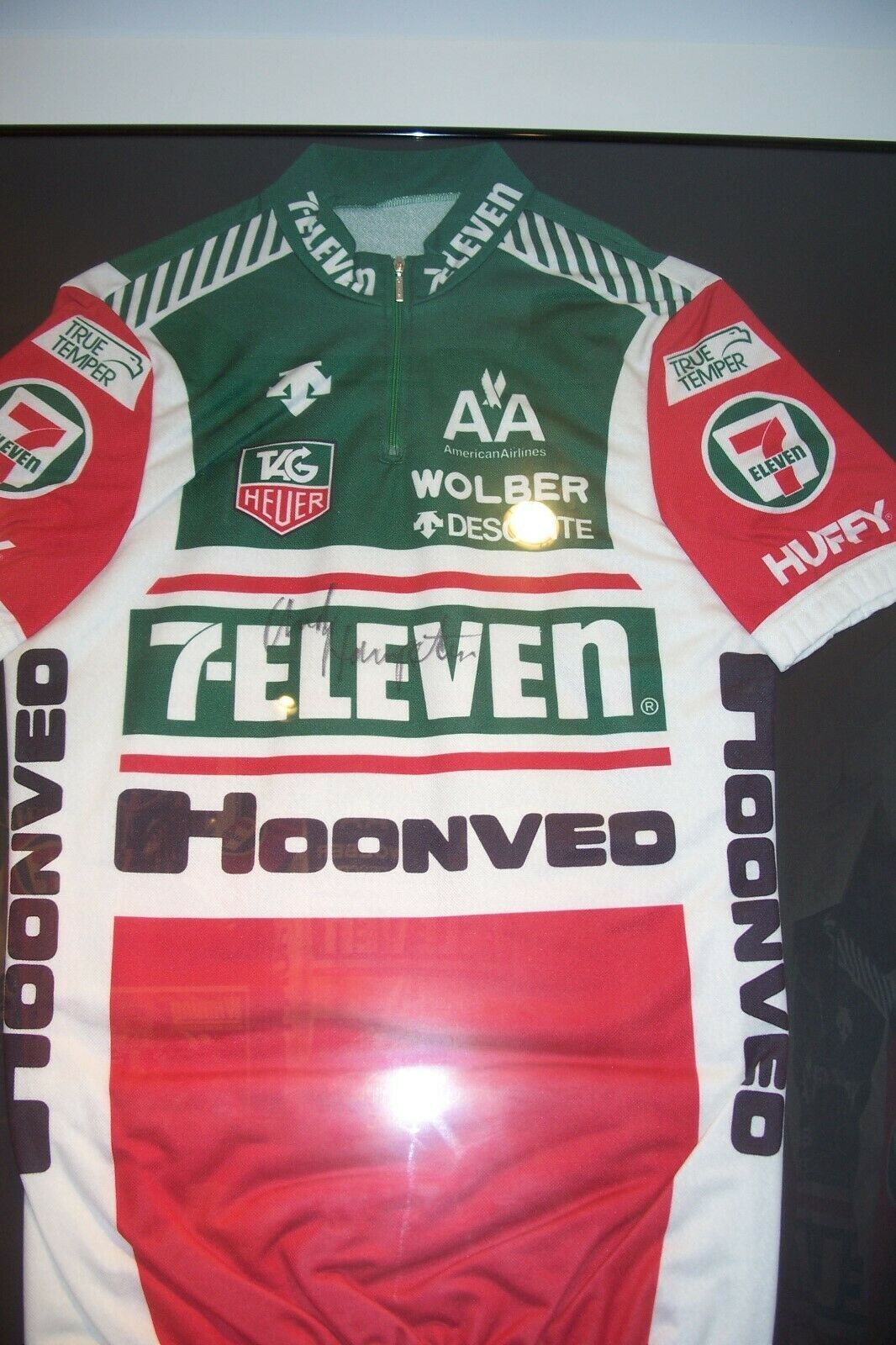 Andy Hampsten&rsquo;s signed 1988 Tour de France 7-Eleven jersey