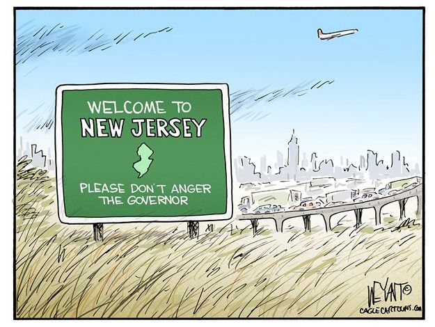 Political cartoon Chris Christie bridge scandal