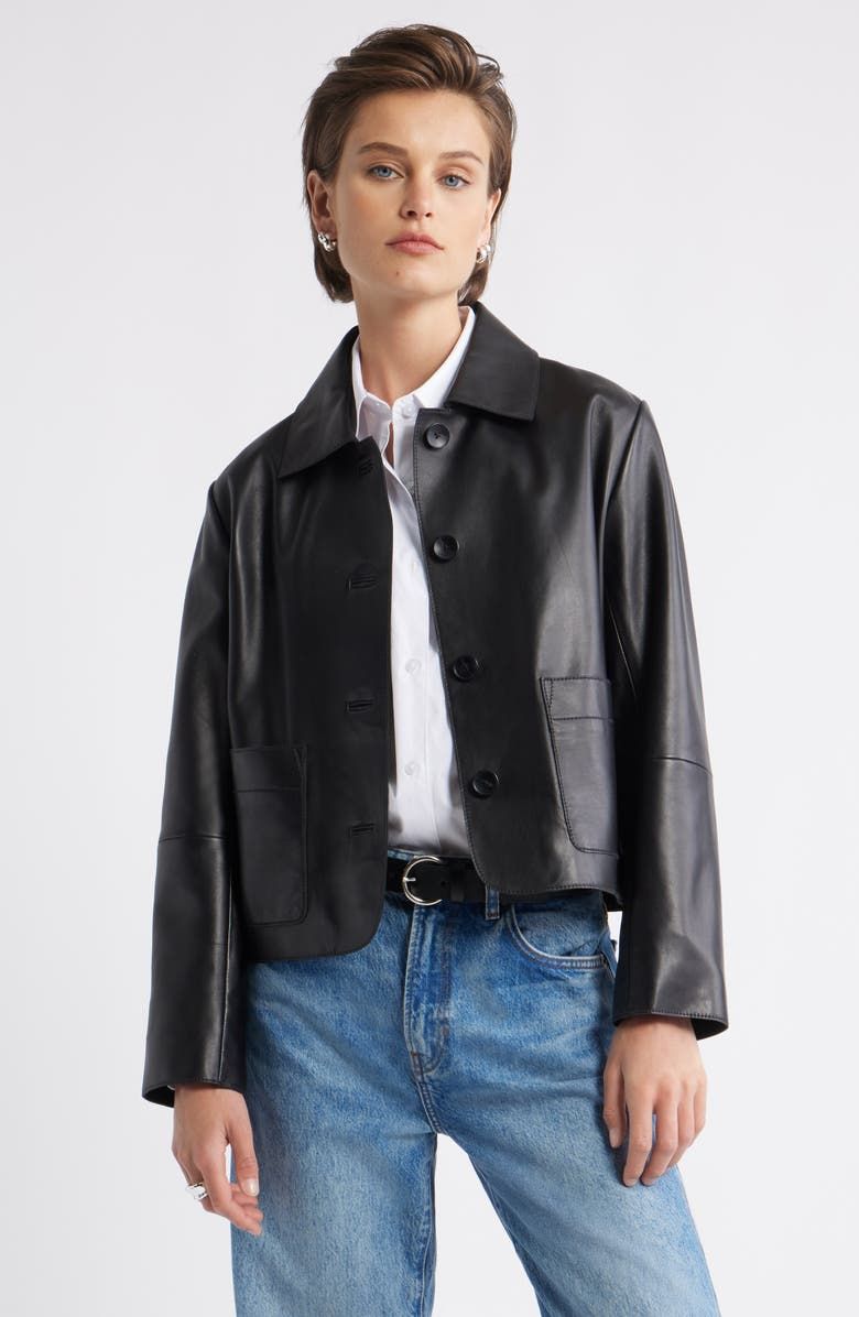 Crop Leather Jacket