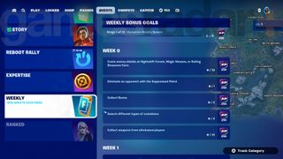 Weekly Fortnite Quests in Chapter 6 Season 1