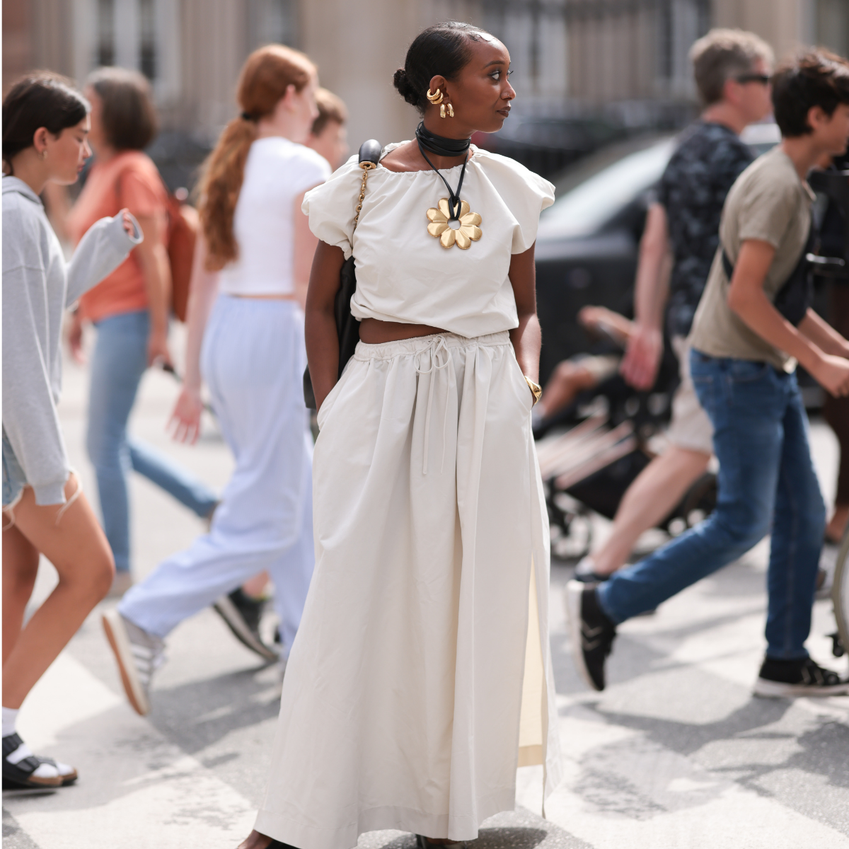 Influencer wearing a co-ord