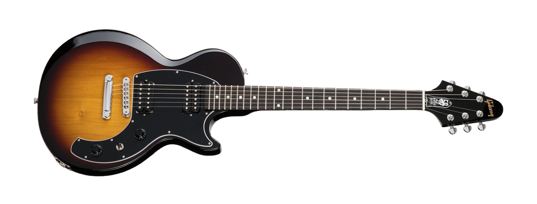The Gibson Les Paul Music City Special – 50th Anniversary is a limited edition hybrid that combines the old Marauder and Music City Junior, and offers them in wine, tobacco sunburst and ebony finishes.
