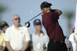 Tiger Woods Hits Drive