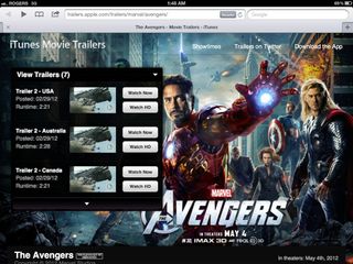 Avengers Assemble! To test out HD video streaming over LTE, which worked flawlessly, and HSPA+, which did not.