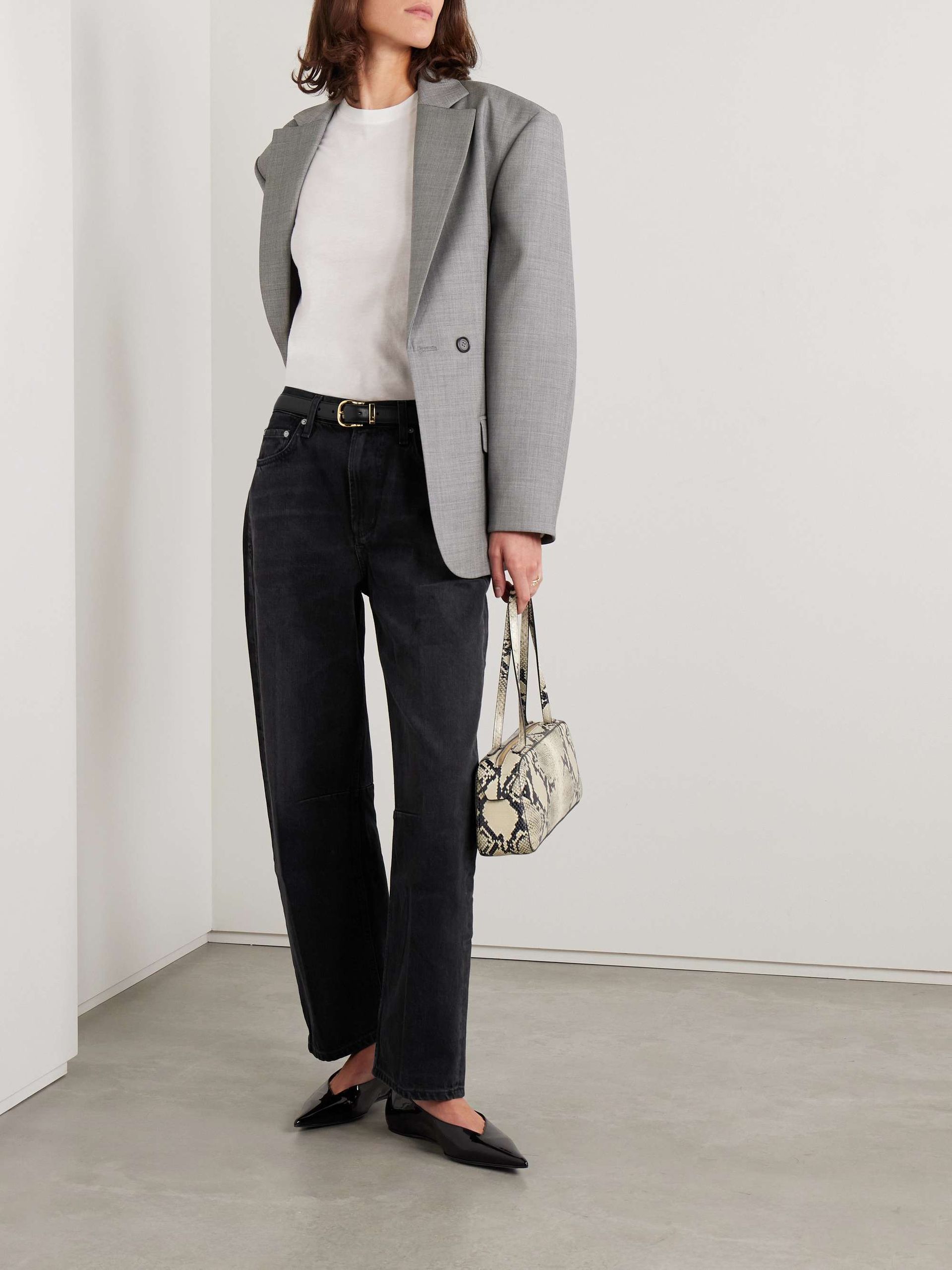 Miro Mid-Rise Barrel-Leg Jeans