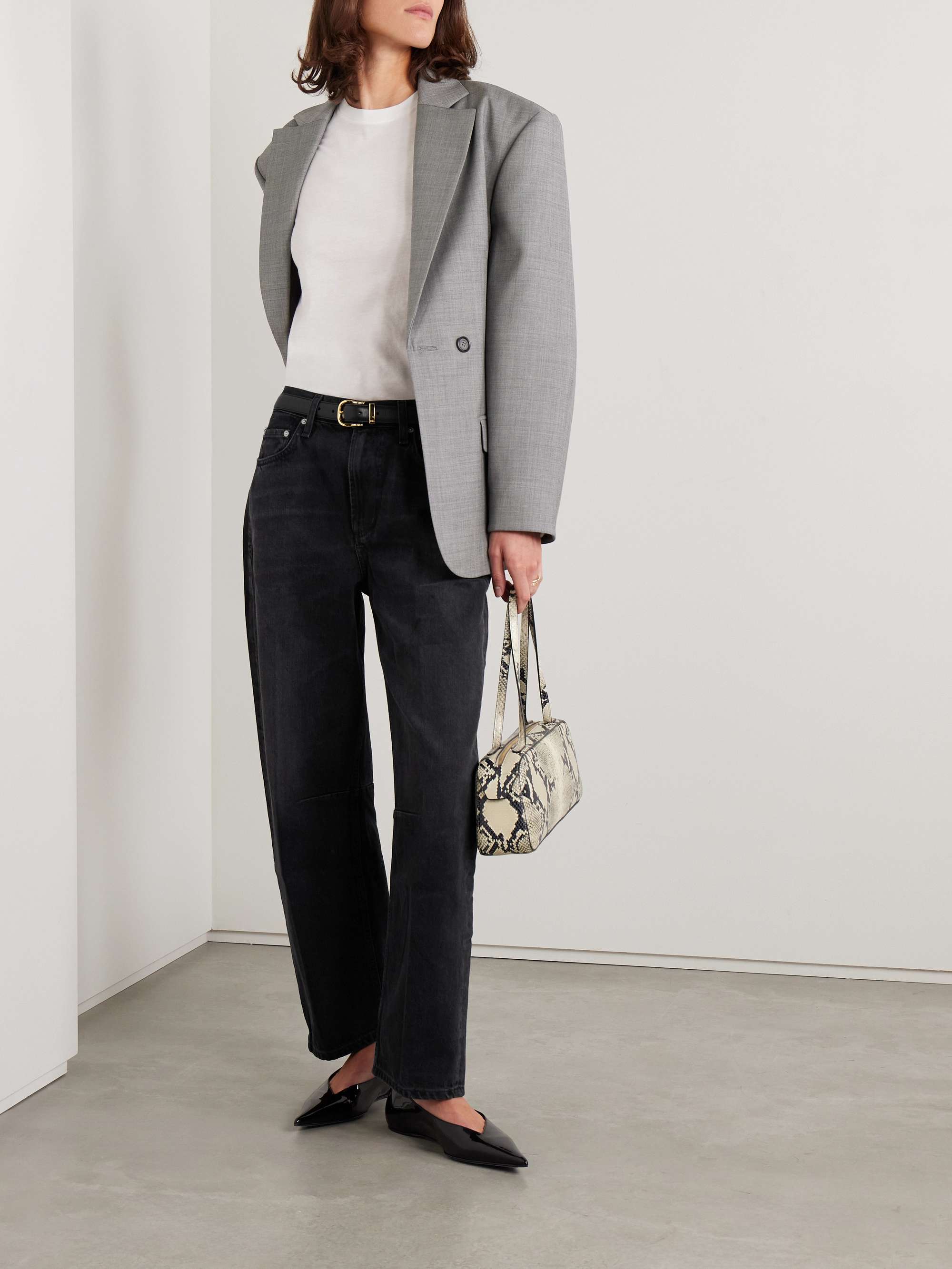 Miro Mid-Rise Barrel-Leg Jeans