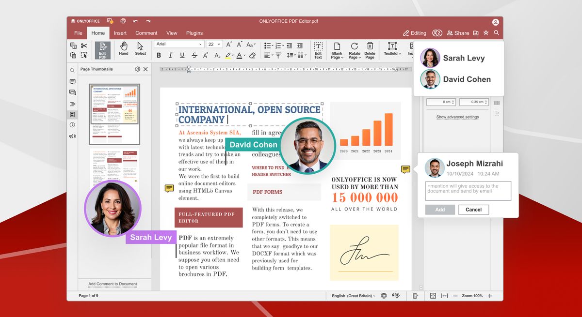 OnlyOffice PDF editor