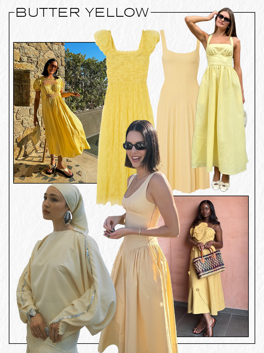 Image credits: Zeena Shah, Maria Alia, Backgrid UK, Staud, DÔEN, MyTheresa, Eniswardrobe, Sara Walker.