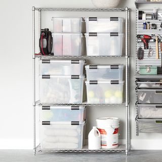 freestanding garage shelving