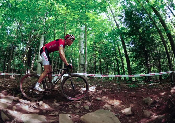Antoine Carron (Specialized) riding in fifth place