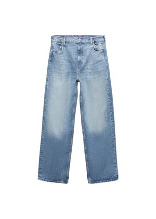 Loose Mid-Rise Wideleg Jeans - Women