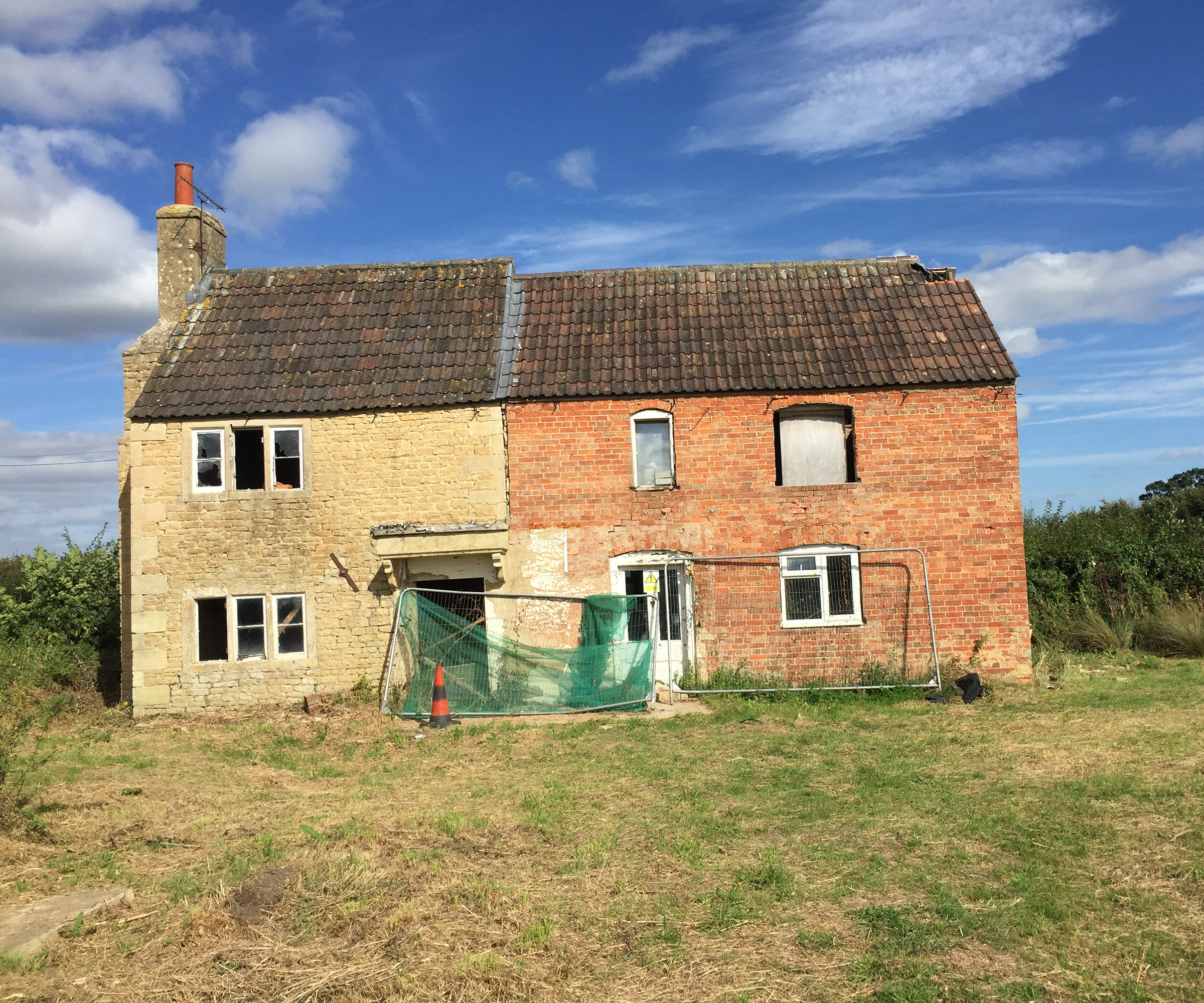 An old derelict home about to be demolished to make way for a self build