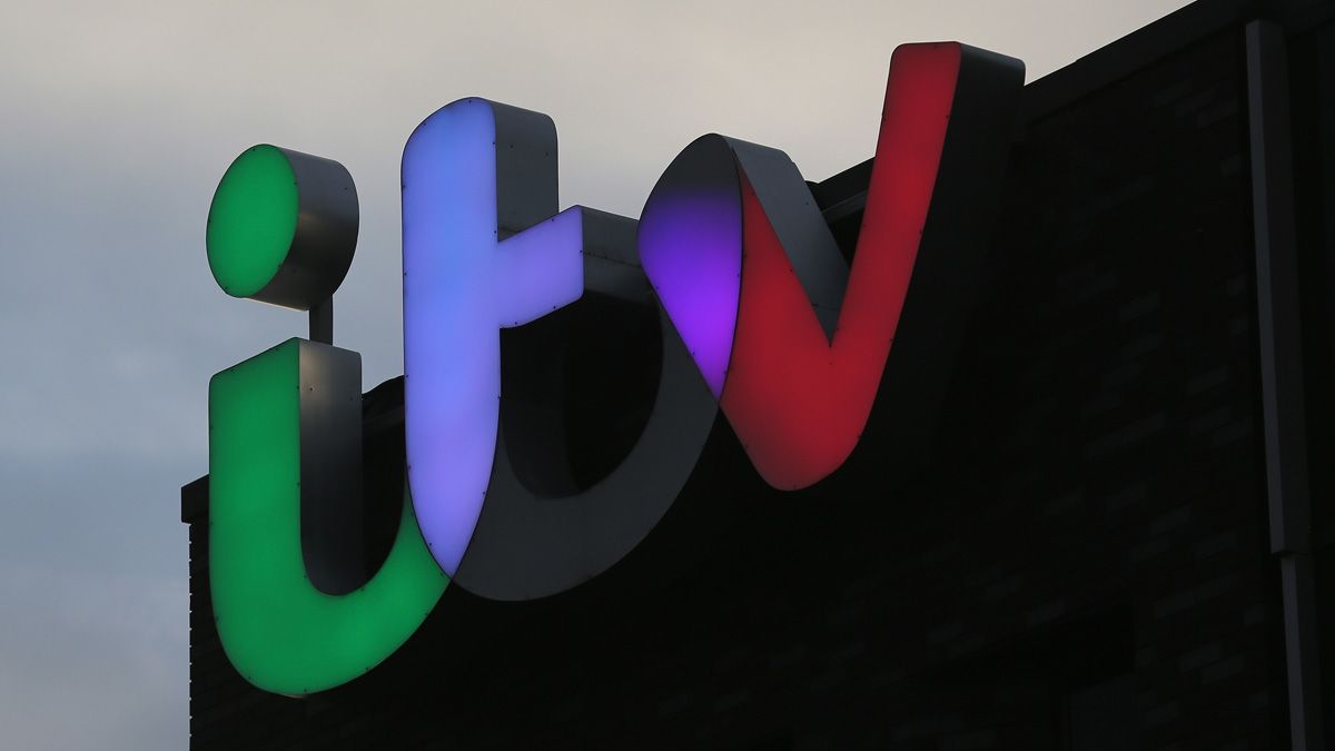 SALFORD, ENGLAND - JANUARY 05:The ITV logo is displayed on studio buildings studios at Media City in Salford Quays which is home to the BBC, ITV television studios and also houses many media 