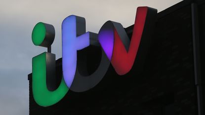 SALFORD, ENGLAND - JANUARY 05:The ITV logo is displayed on studio buildings studios at Media City in Salford Quays which is home to the BBC, ITV television studios and also houses many media 