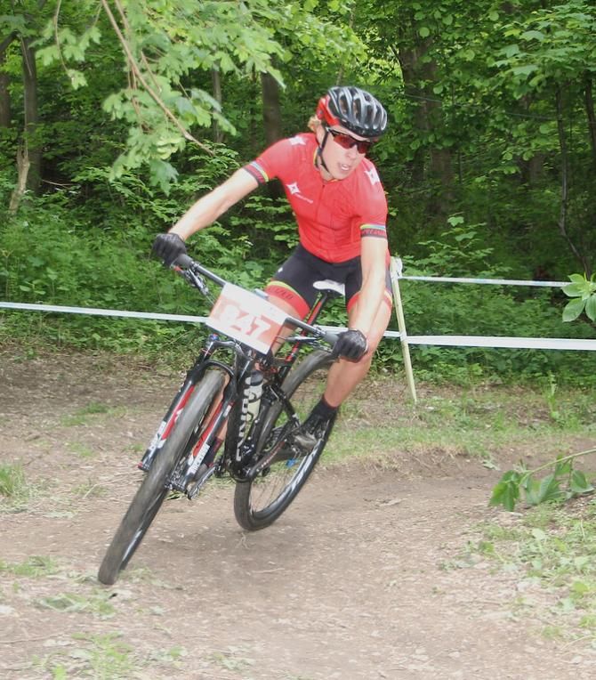 Annika Langvad in the lead