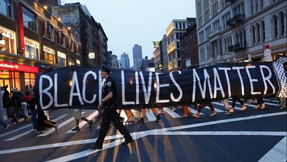 Black Lives Matter banner