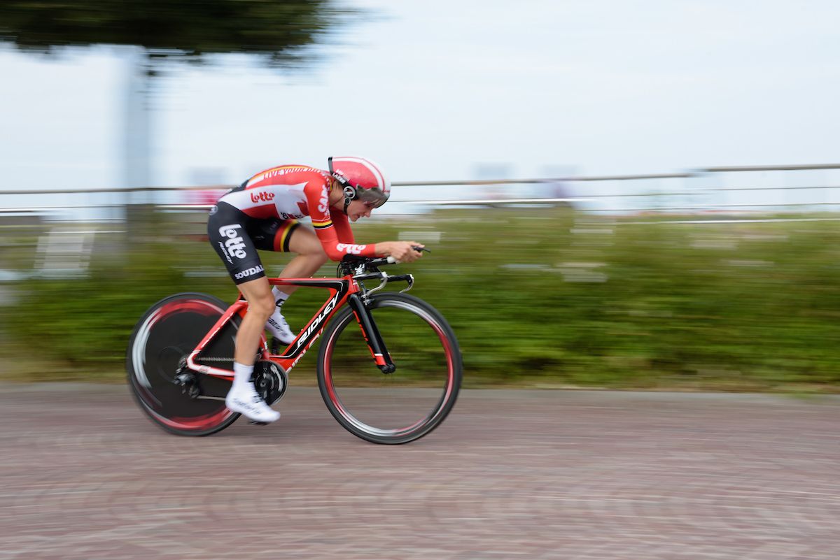 Claudia Lichtenberg (Lotto Soudal) at the 4.4 km Prologue of the Lotto Belgium Tour