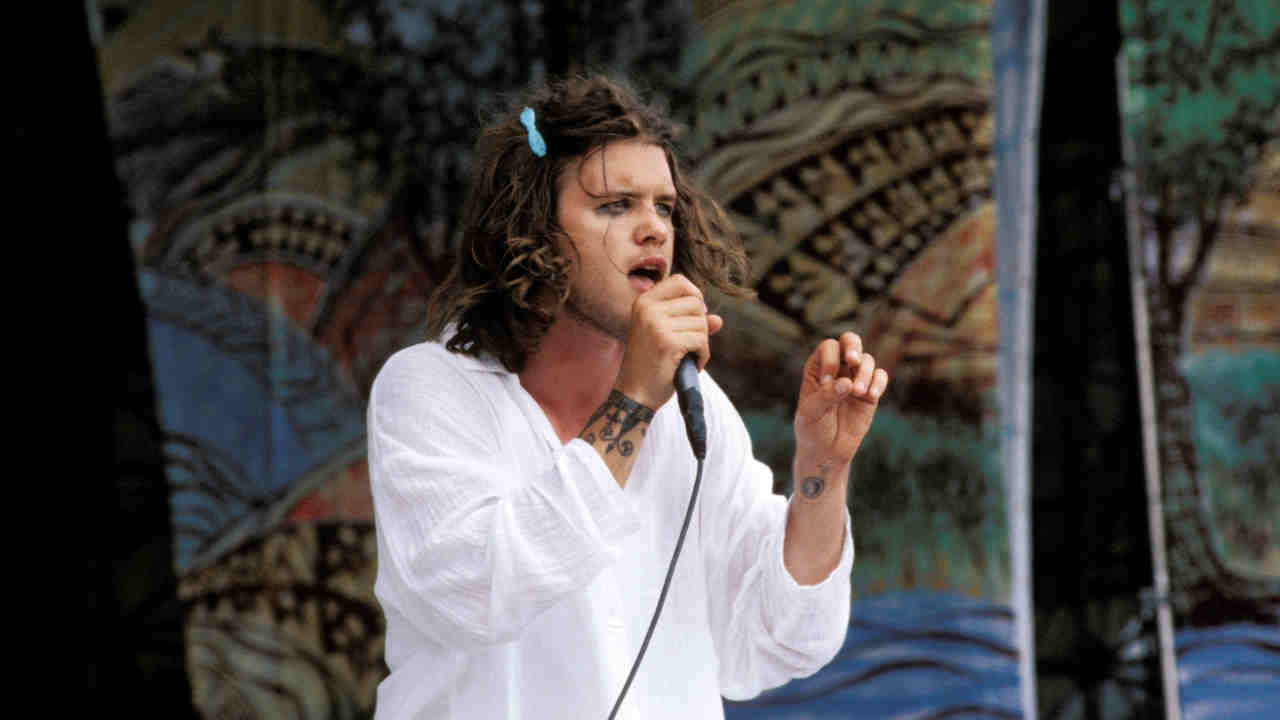 Blind Melon&amp;rsquo;s Shannon Hoon performing onstage at the Woodstock &amp;rsquo;94 festival