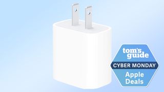 Apple 20W USB-C power adapter with Tom's Guide Cyber Monday Apple Deals