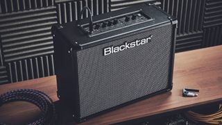 Blackstar practice amp with pedals and capo