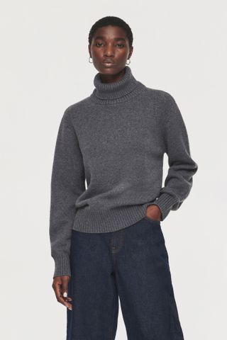 Iris Detachable Roll Neck Jumper