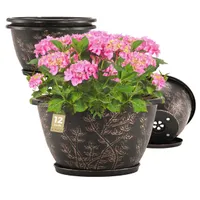 Flowyypo 12-inch Indoor and Outdoor Floor Pot, 4-pack