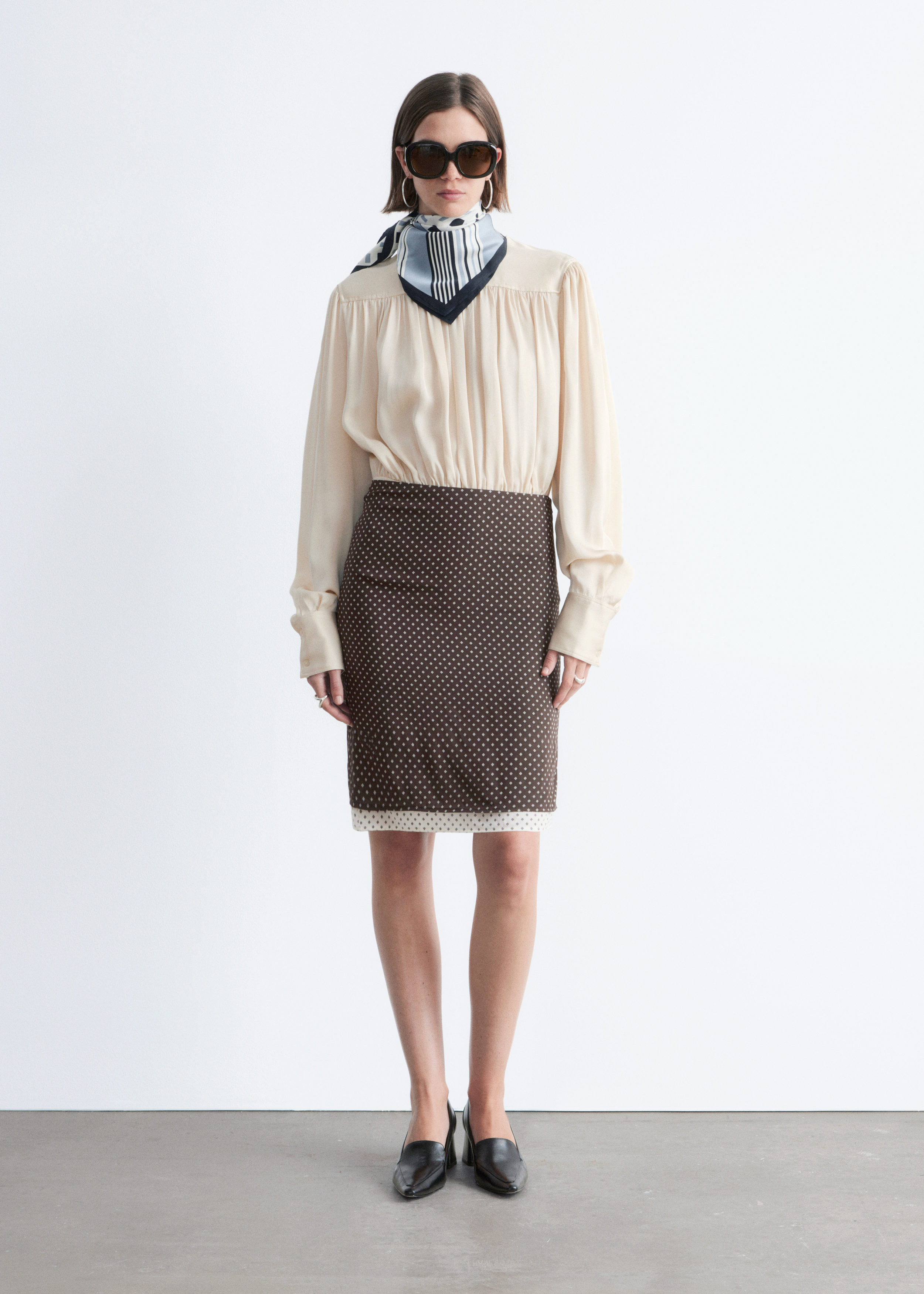 Knee-Length Slip Skirt