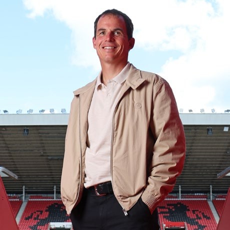 Head coach Regis Le Bris poses at the Stadium of Light. (Photo by Ian Horrocks/Sunderland AFC via Getty Images)