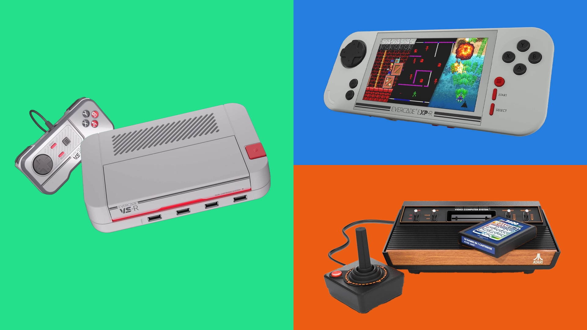 Best retro game consoles, three consoles