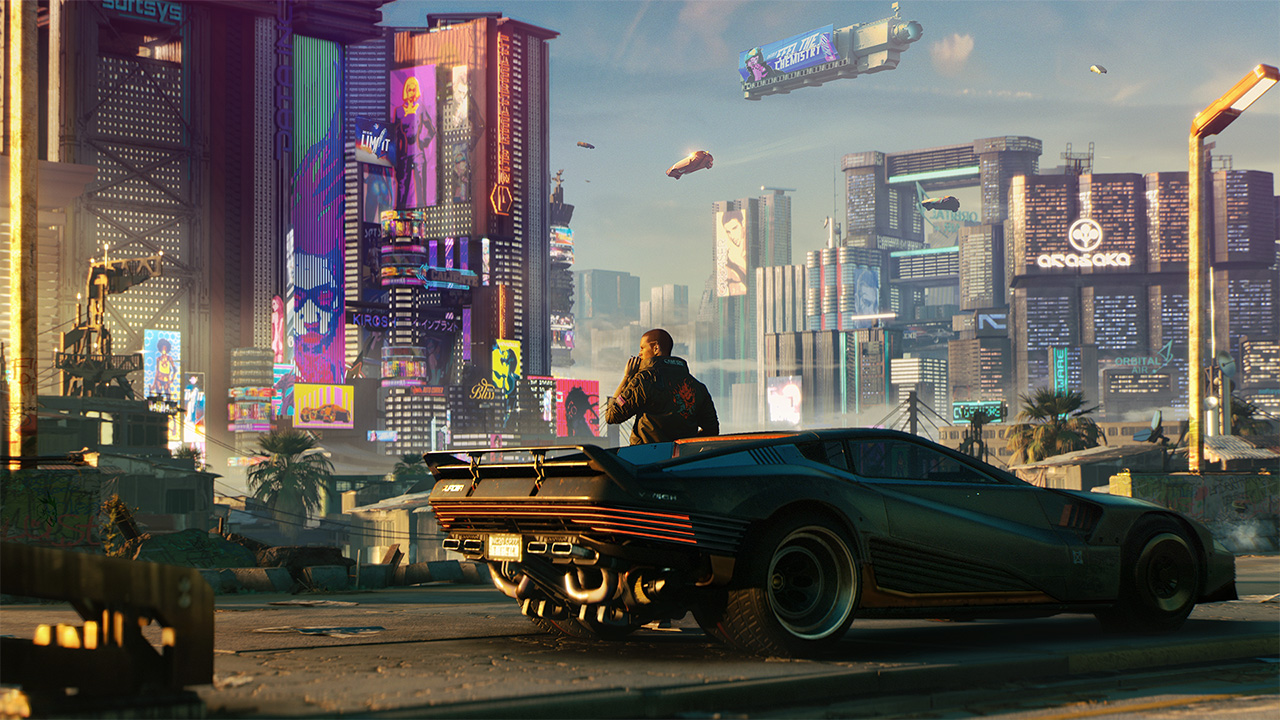 A teaser image for Cyberpunk 2077