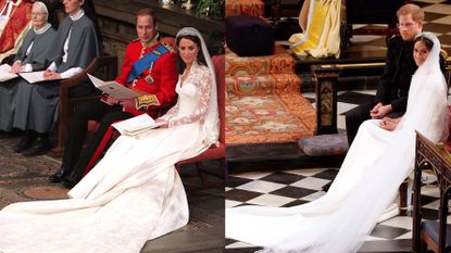 Prince Harry and Meghan + Prince William and Kate Royals Weddings