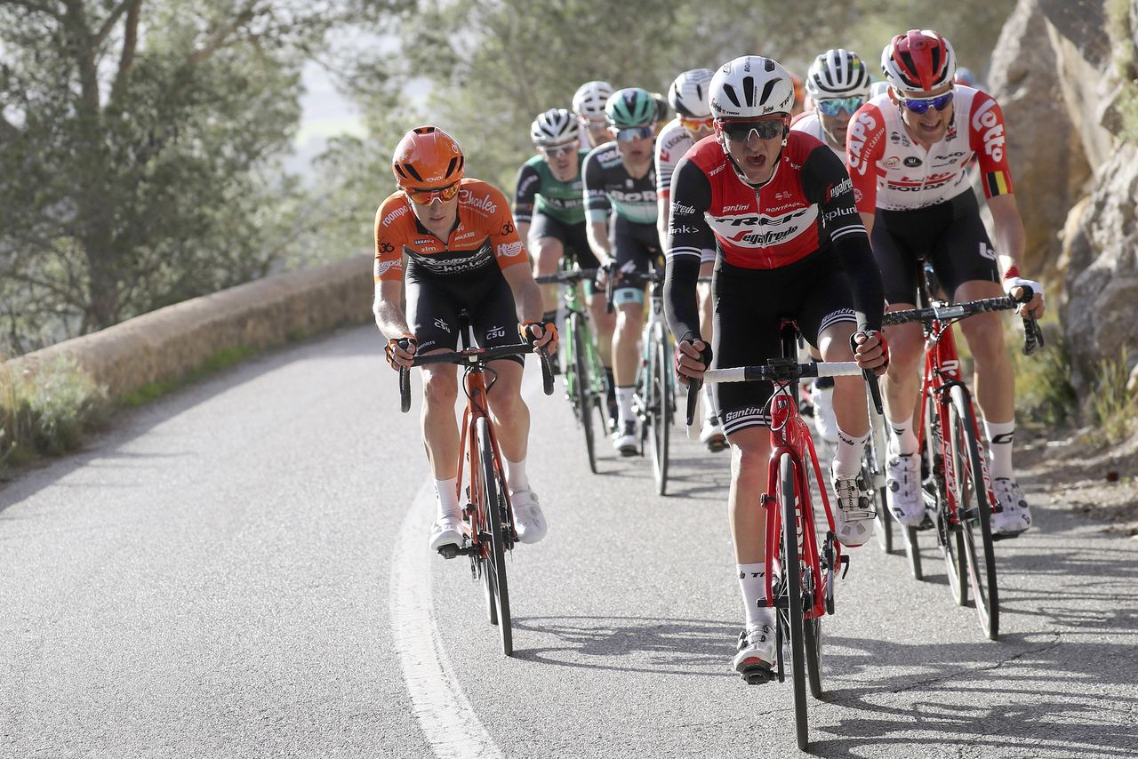 Giulio Ciccone (Trek-Segafredo) at the front
