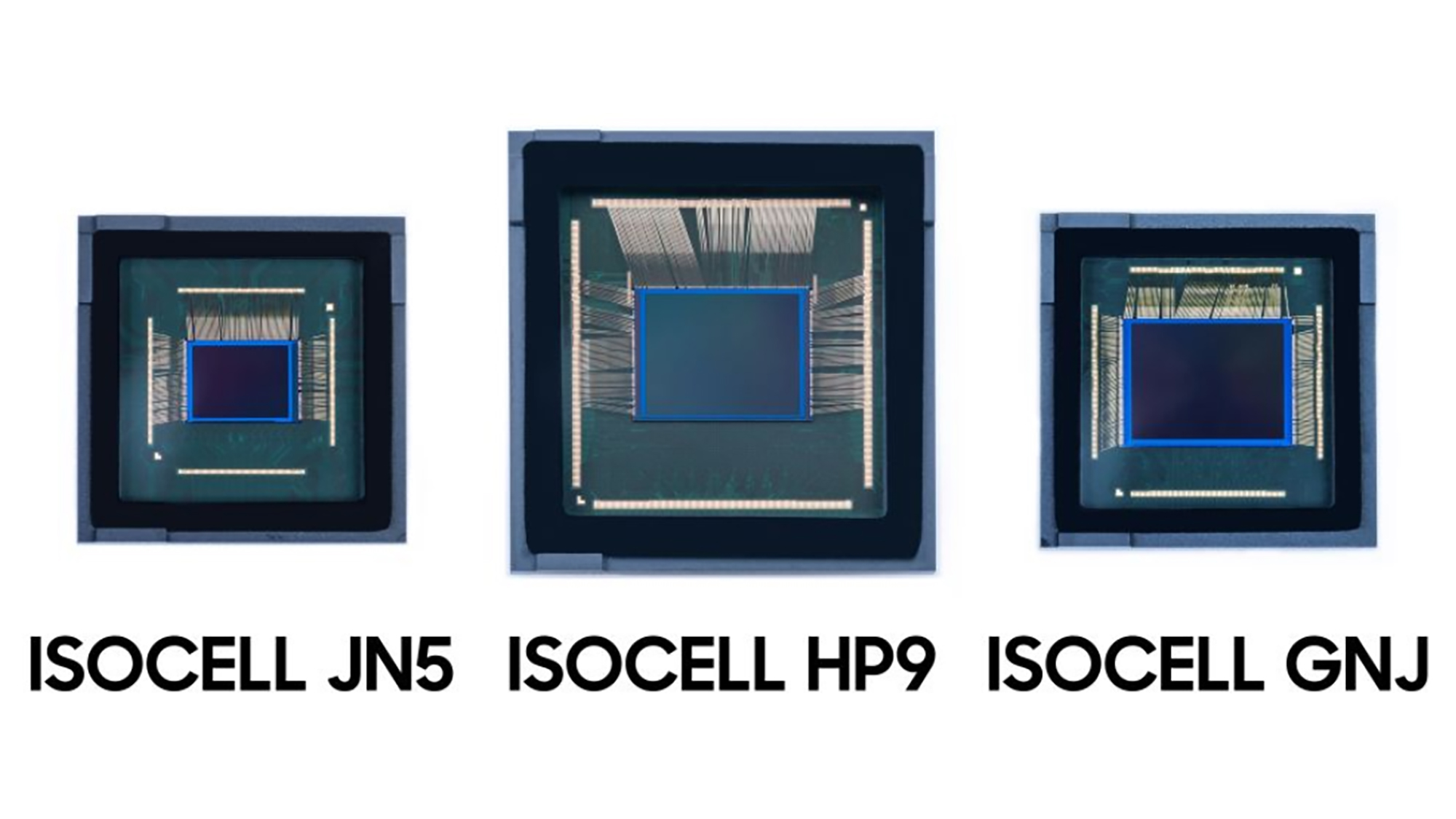 Objectifs d'appareil photo Samsung ISOCELL H9, ISOCELL JN5, ISOCELL GNJ