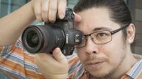 James Artaius using a Canon RF 20mm f/1.4L VCM on a Canon EOS R5