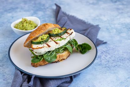 Cheese and avocado sandwich
