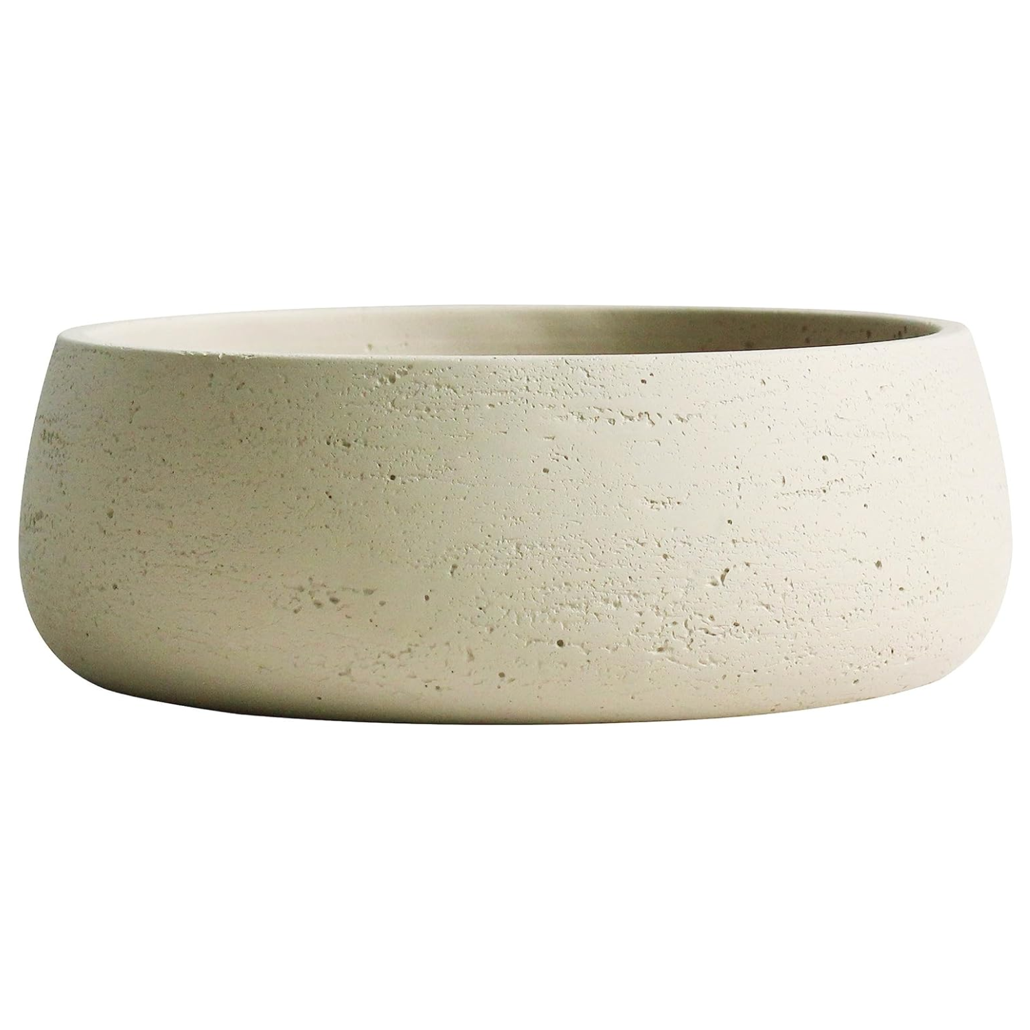 An ivory ceramic planter